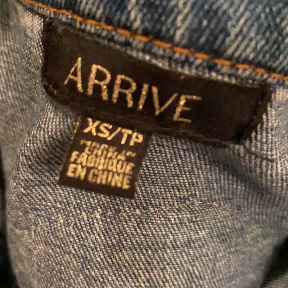 Evil Eye Butterfly Patch Jean Jacket Perfect Cond… - image 6